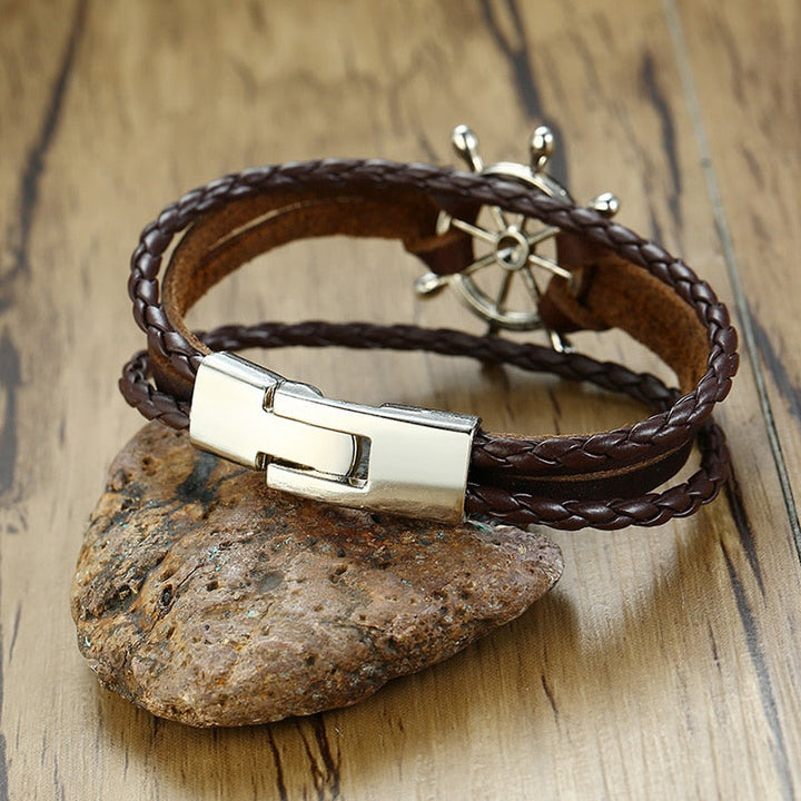 Sam - Stylish Retro Helm Bracelet for the Modern Man