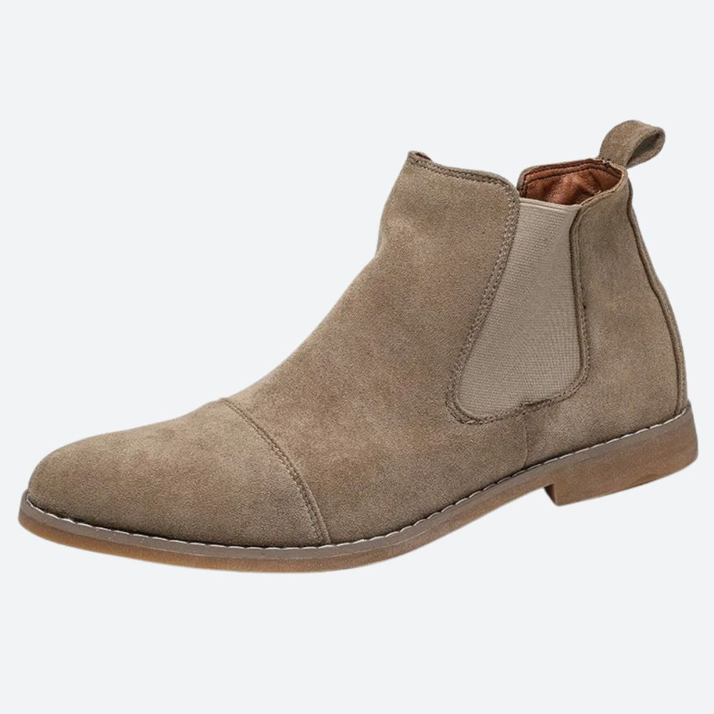 Stylish Helmut Men's Shoes: Classic Suede Chelsea Boots