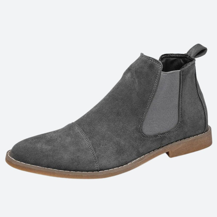 Stylish Helmut Men's Shoes: Classic Suede Chelsea Boots