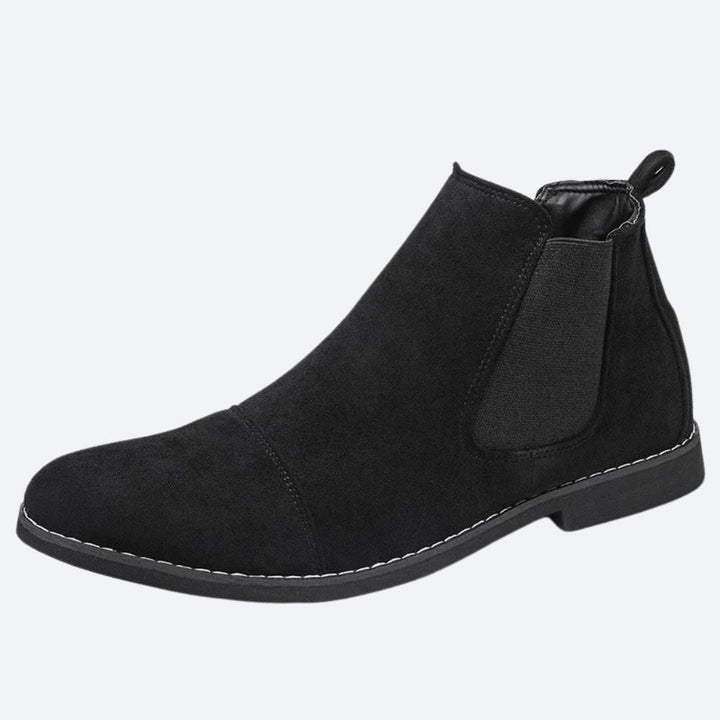 Stylish Helmut Men's Shoes: Classic Suede Chelsea Boots