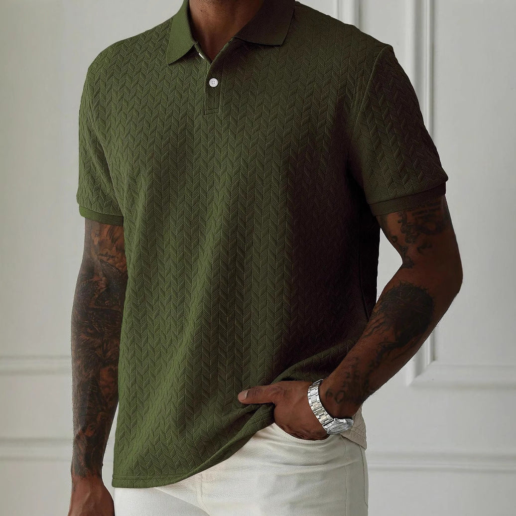 Textured Sterling Polo Shirt