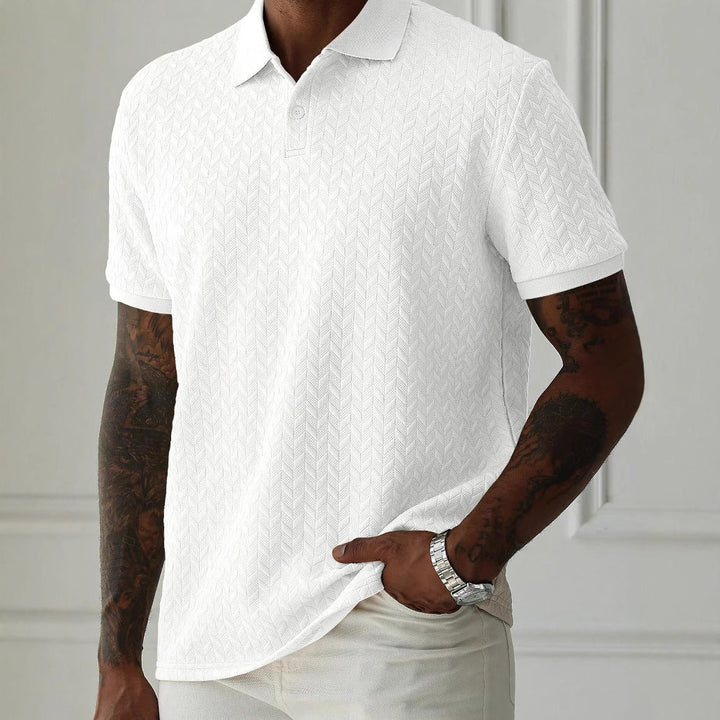 Textured Sterling Polo Shirt