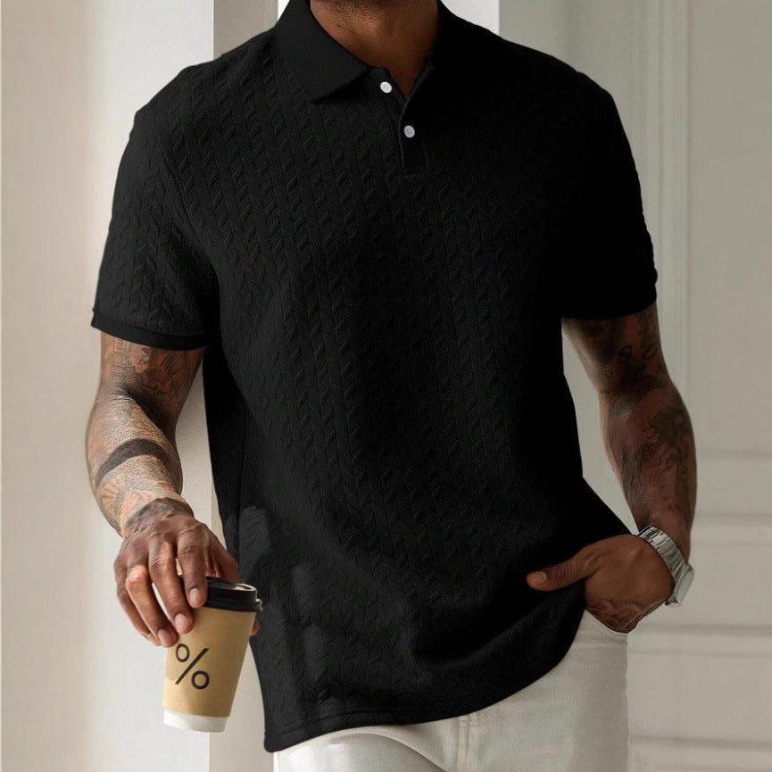 Textured Sterling Polo Shirt