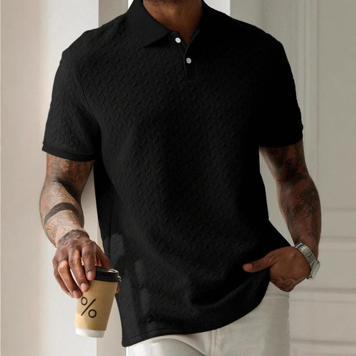 Textured Sterling Polo Shirt