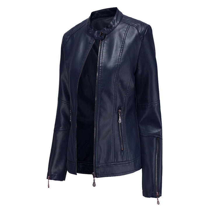 FRANICA - Elegant Leather Jacket for a Timeless Look