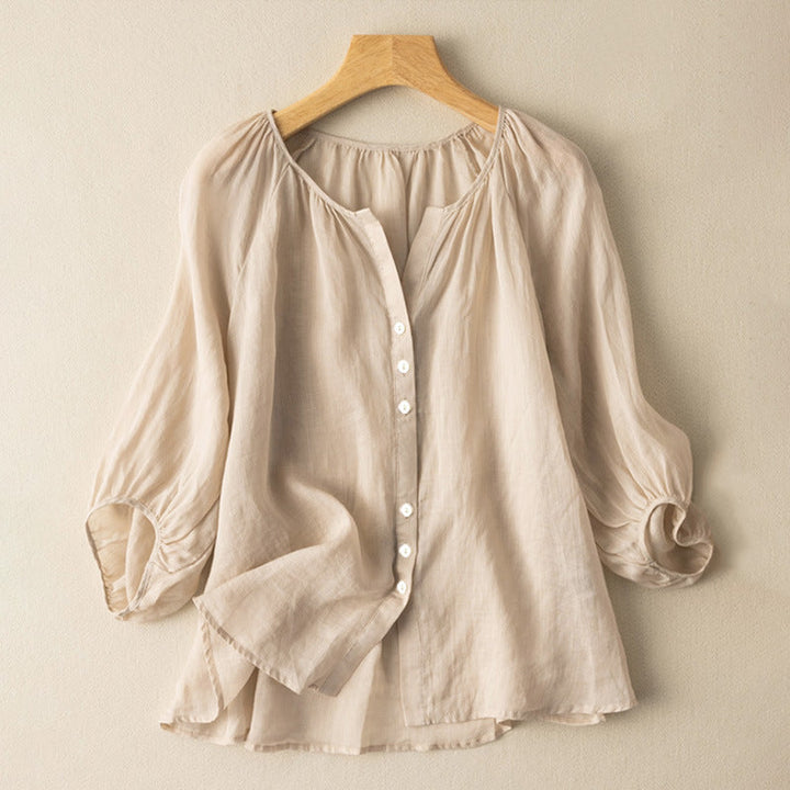 Alicia | Linen Blouse