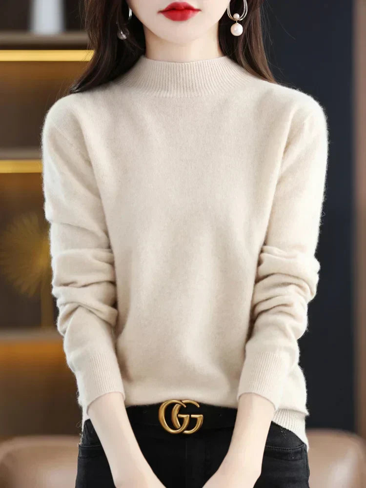 Viviane - Luxurious Women's Sweater Made from Pure Wool for Ultimate Comfort