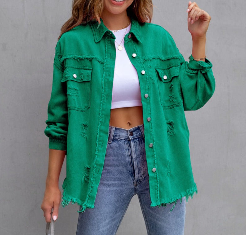 Lucie™ - Elegant Denim Jacket