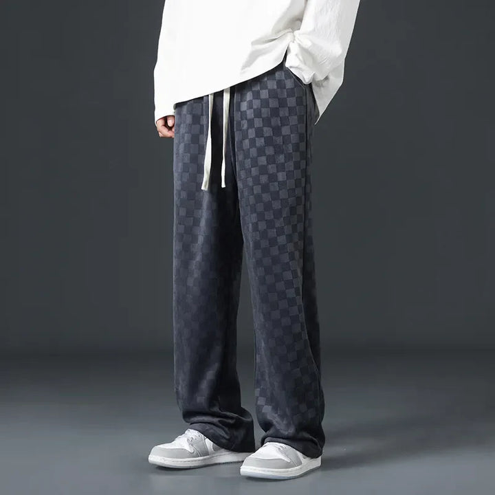 Brent | Checkered Casual Joggers