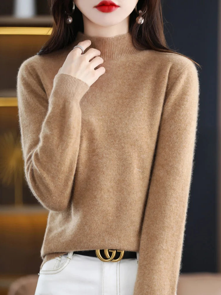 Viviane - Luxurious Women's Sweater Made from Pure Wool for Ultimate Comfort