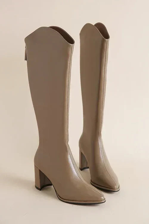 Bianca - Stylish Pointed Knee-High Boots