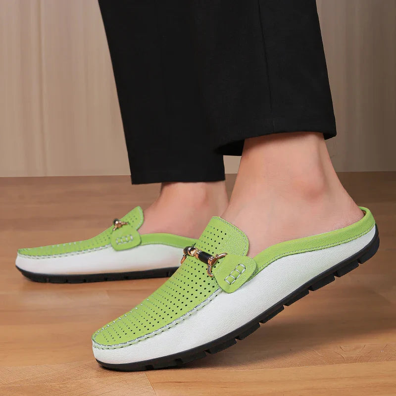 Daniel | Perforated Mule Loafers