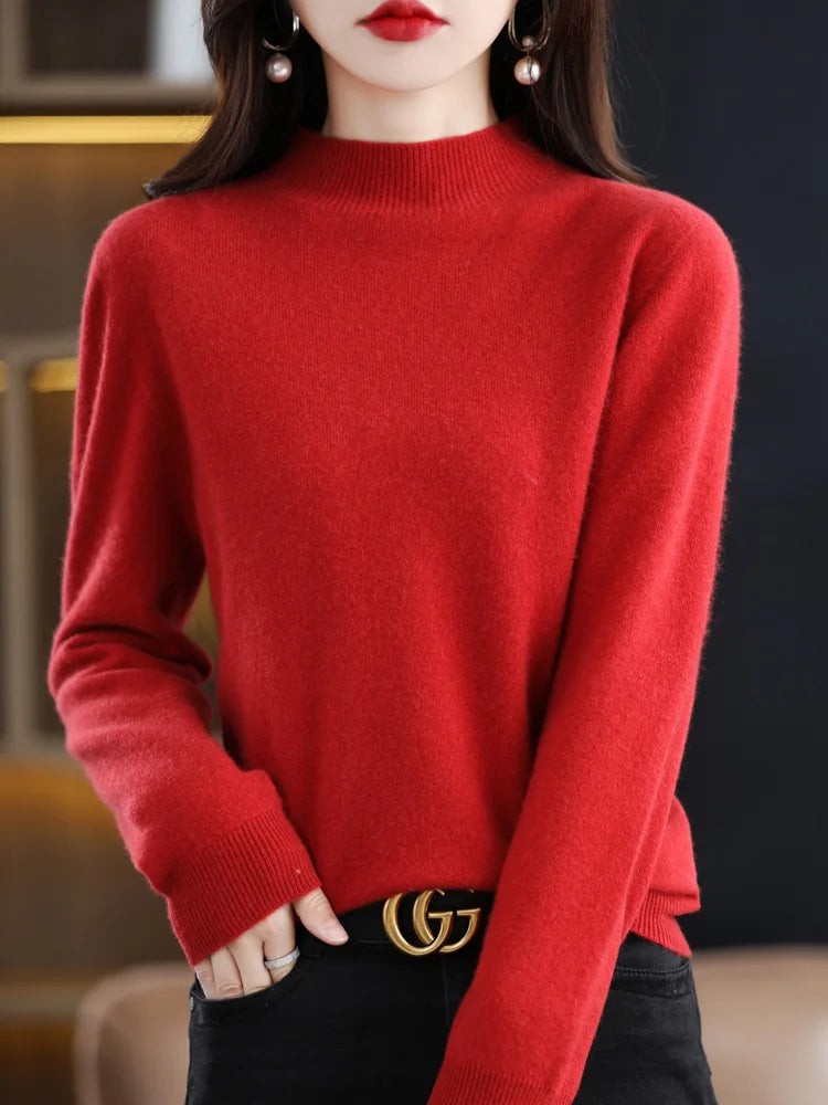 Viviane - Luxurious Women's Sweater Made from Pure Wool for Ultimate Comfort
