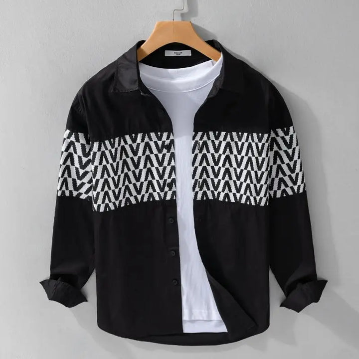 Blake | Patterned Long Sleeve Shirt