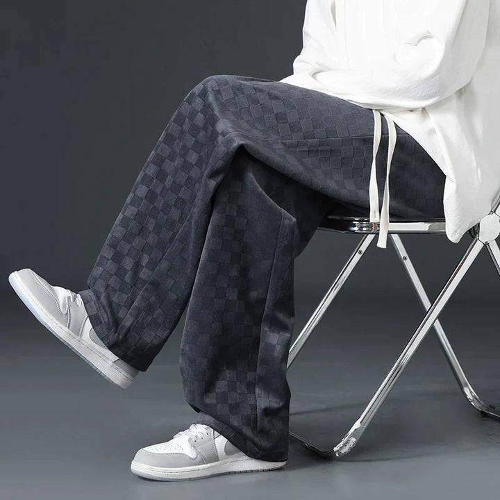 Brent | Checkered Casual Joggers