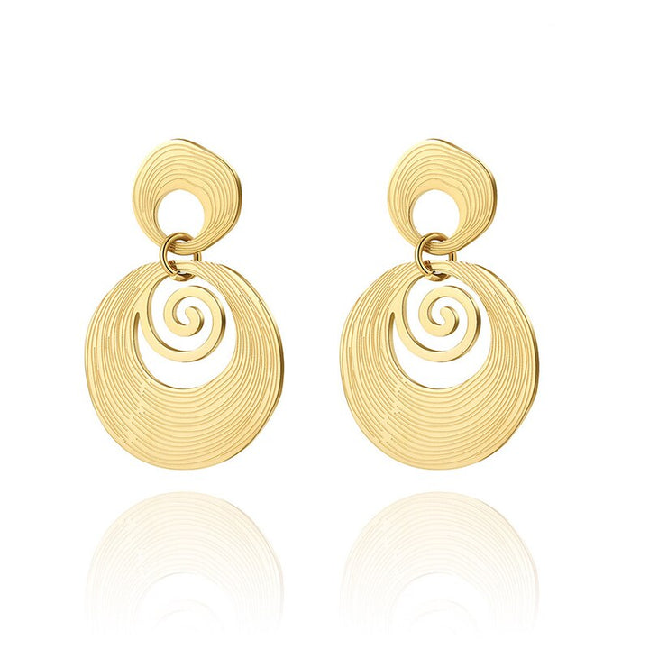 Bea - Elegant 316L Stainless Steel Gold Earrings for the Modern Woman