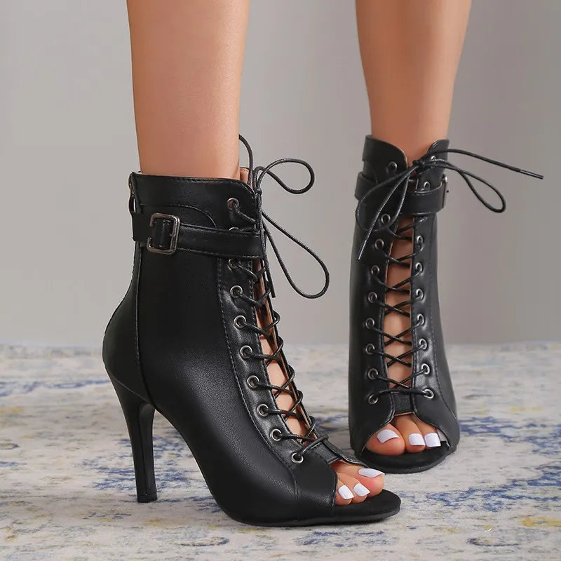 Harriet | Faux Leather Fashion Heels