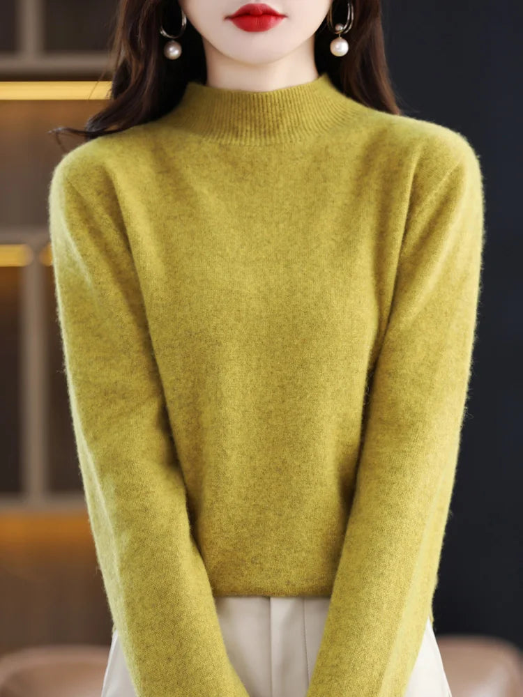 Viviane - Luxurious Women's Sweater Made from Pure Wool for Ultimate Comfort