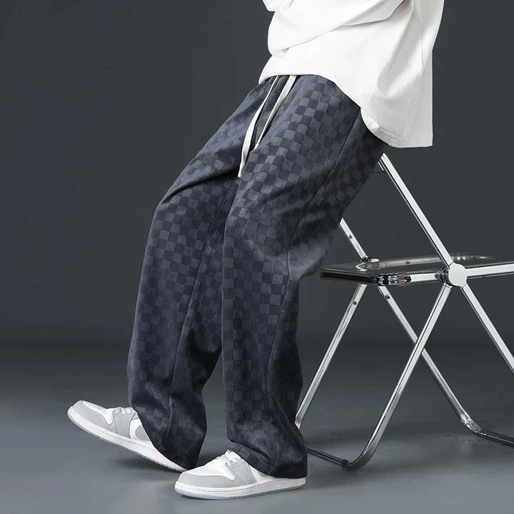Brent | Checkered Casual Joggers