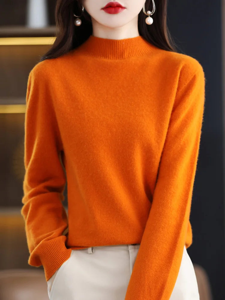 Viviane - Luxurious Women's Sweater Made from Pure Wool for Ultimate Comfort