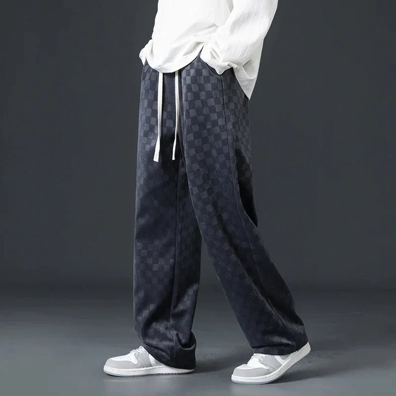 Brent | Checkered Casual Joggers