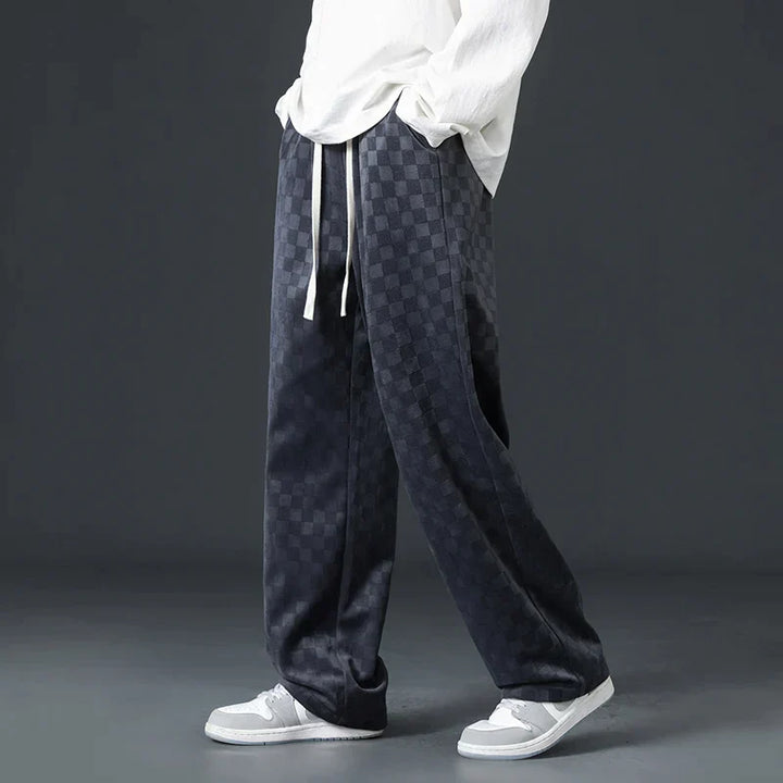 Brent | Checkered Casual Joggers