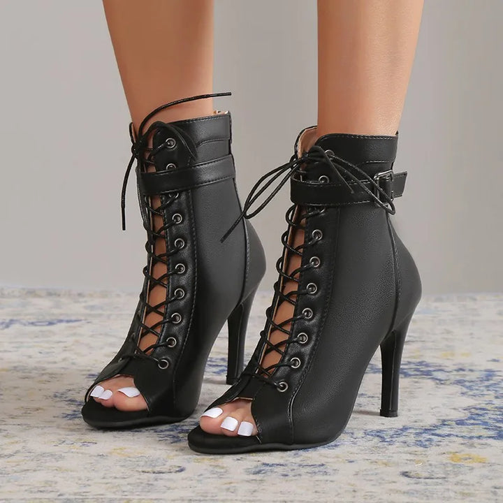 Harriet | Faux Leather Fashion Heels