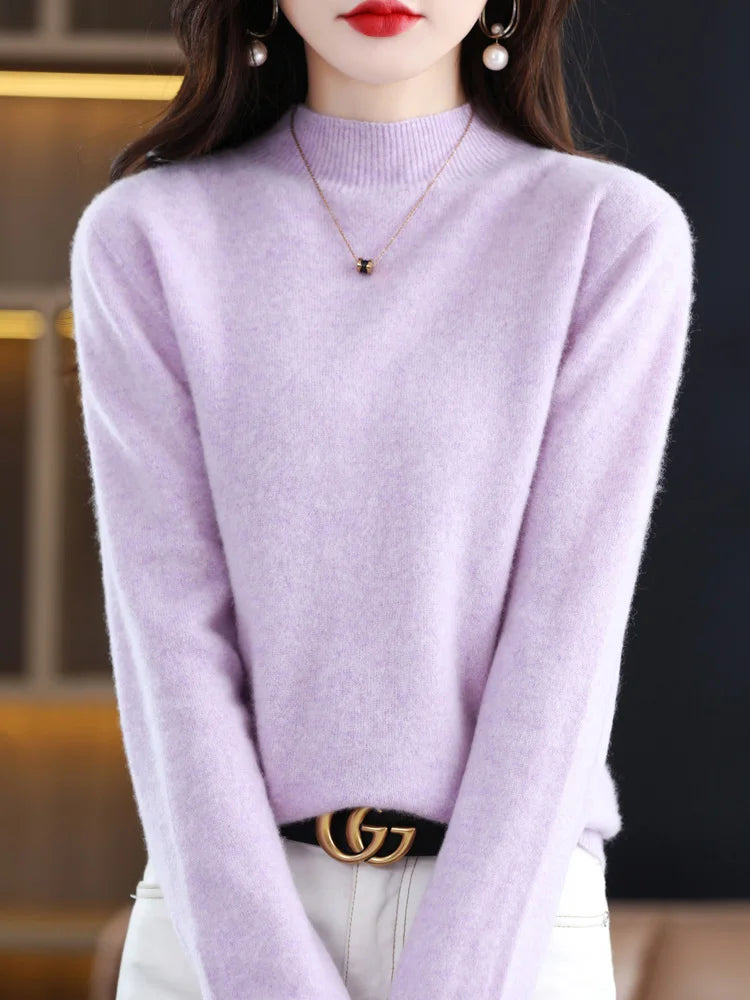 Viviane - Luxurious Women's Sweater Made from Pure Wool for Ultimate Comfort
