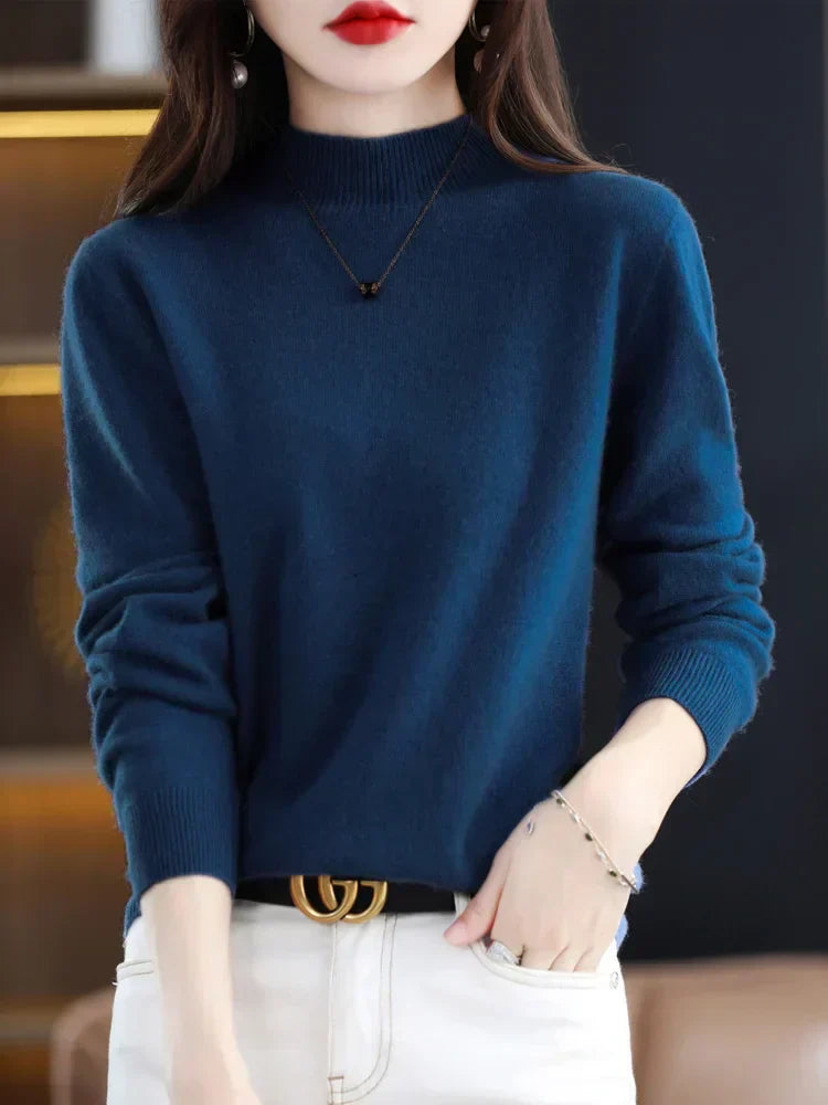 Viviane - Luxurious Women's Sweater Made from Pure Wool for Ultimate Comfort