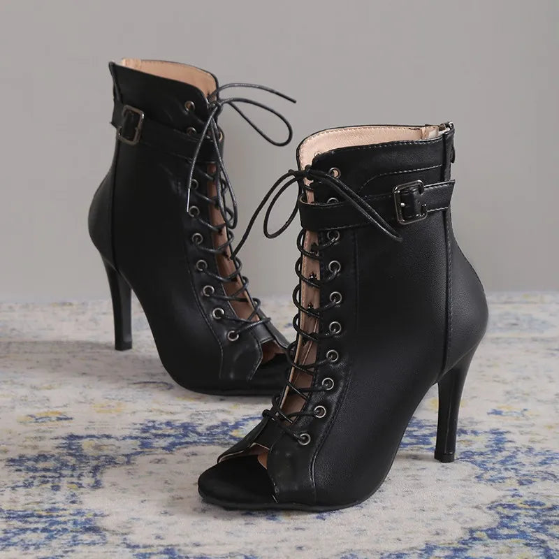 Harriet | Faux Leather Fashion Heels