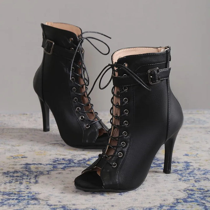 Harriet | Faux Leather Fashion Heels
