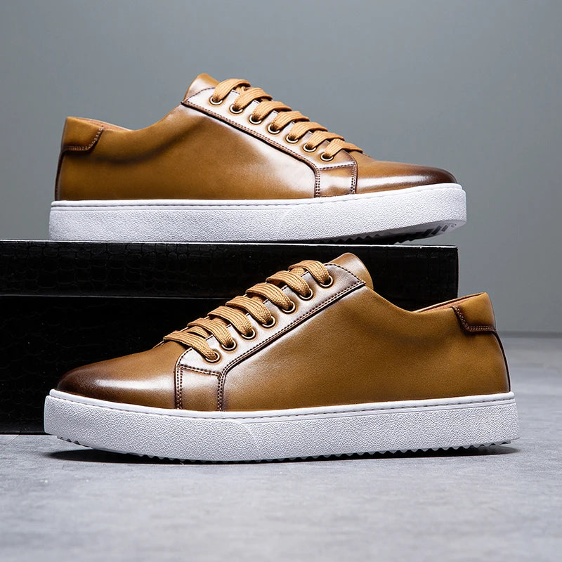 David™ - Men's Leather Sneakers