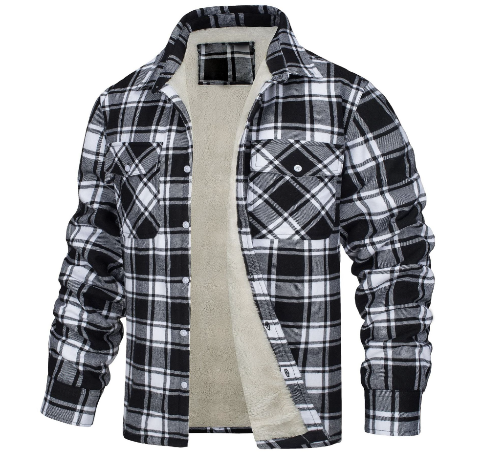 Nate™ | Men's Checked Sherpa-Lined Jacket