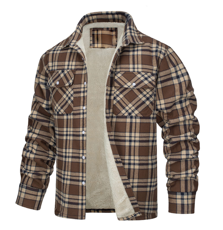 Nate™ | Men's Checked Sherpa-Lined Jacket
