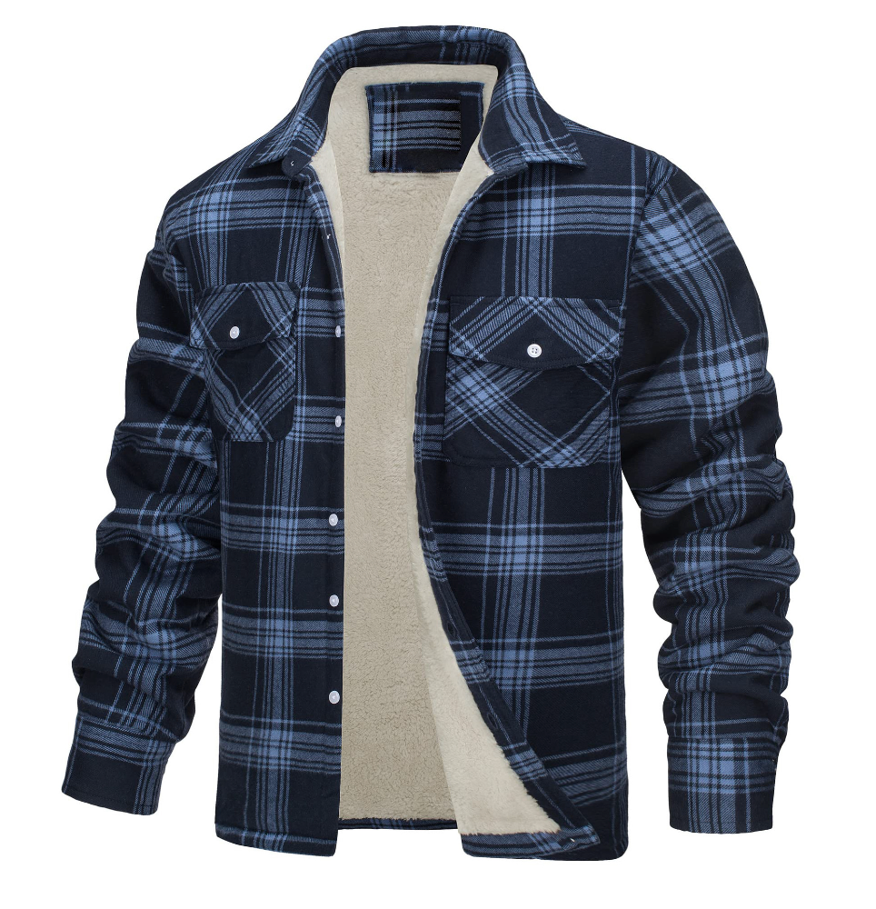 Nate™ | Men's Checked Sherpa-Lined Jacket