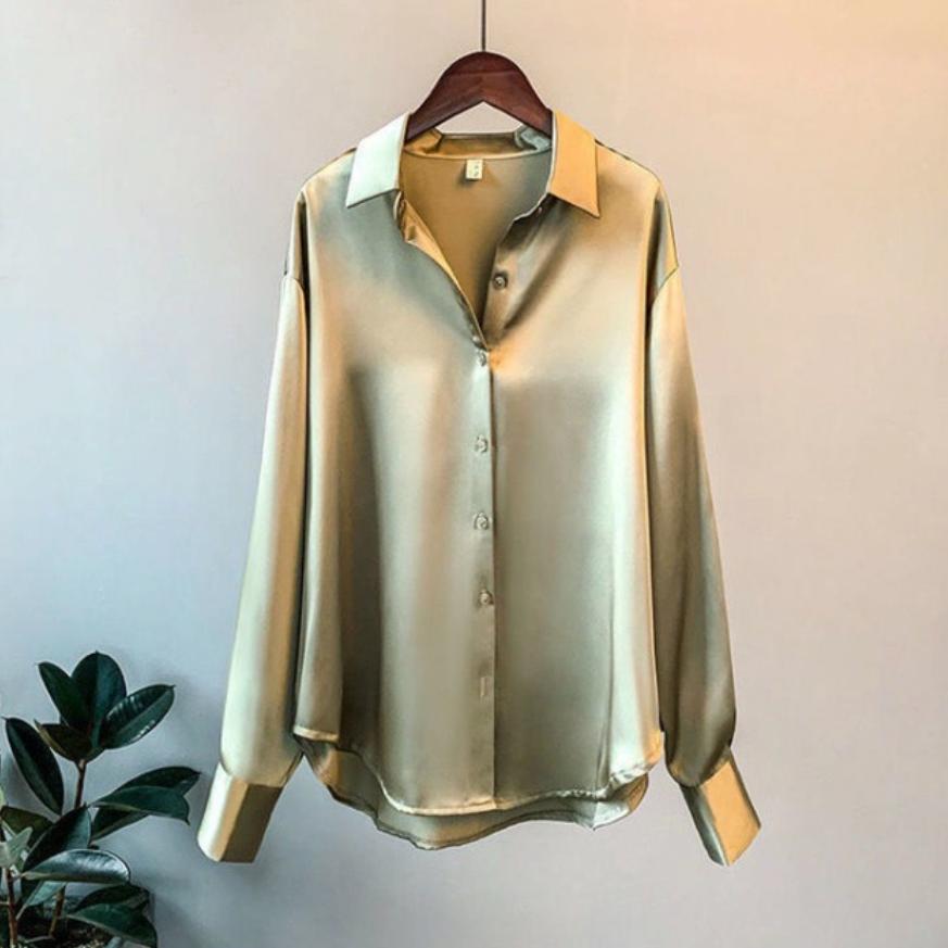 Elegant Satin Women's Shirt by Addie