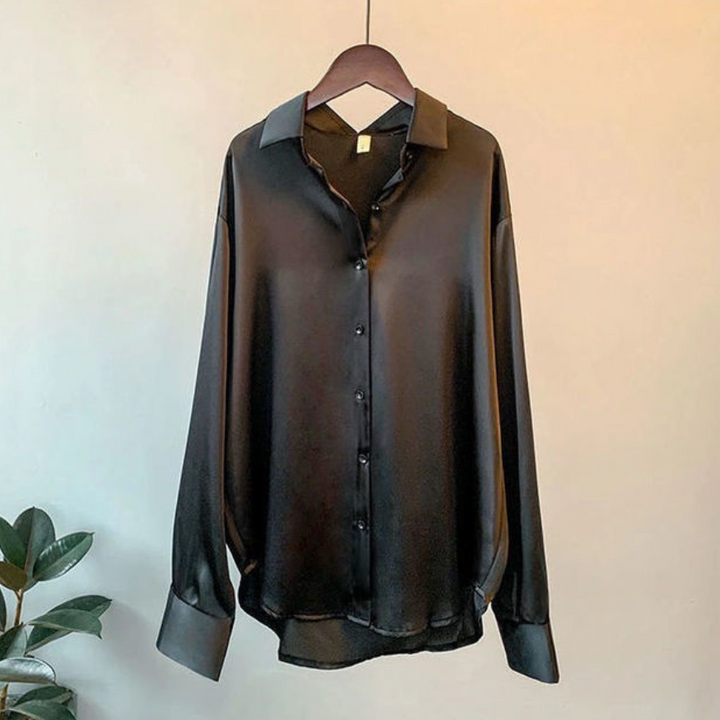 Elegant Satin Women's Shirt by Addie