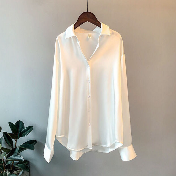 Elegant Satin Women's Shirt by Addie