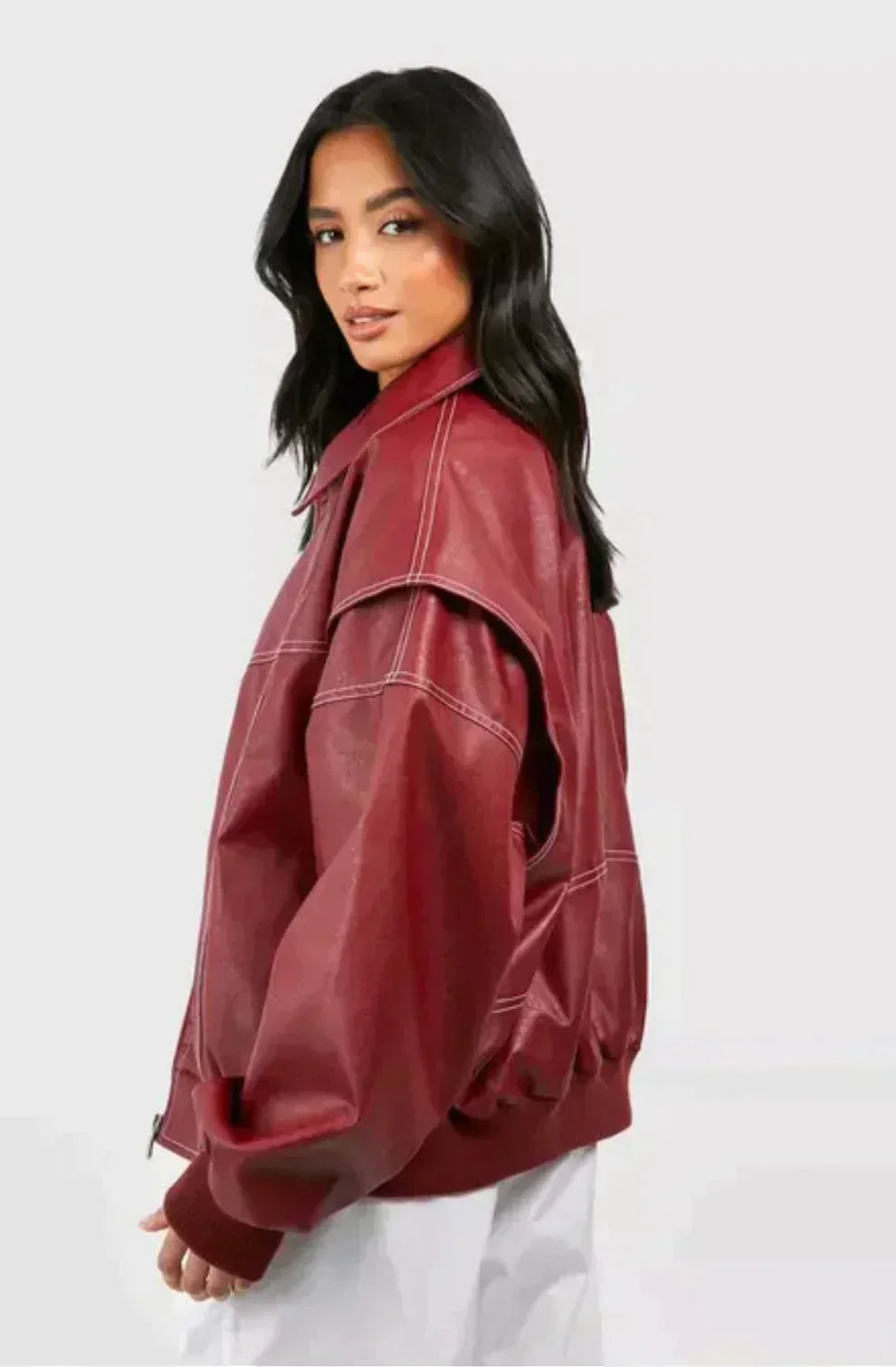 Pauline™ - Plus Size Leather Jacket