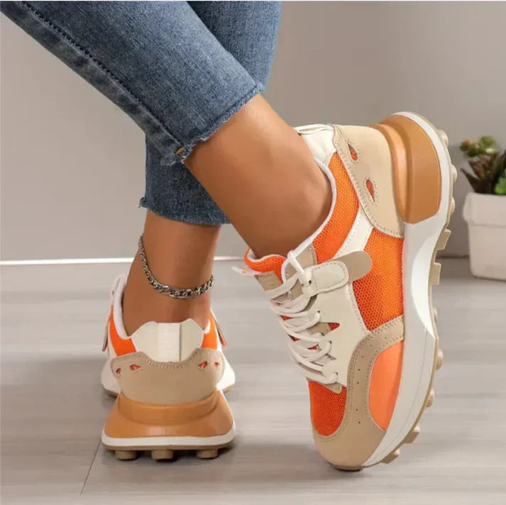 Chic Calliope - Trendy Colourblock Sneakers for Women