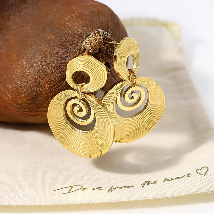 Bea - Elegant 316L Stainless Steel Gold Earrings for the Modern Woman