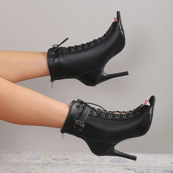 Harriet | Faux Leather Fashion Heels