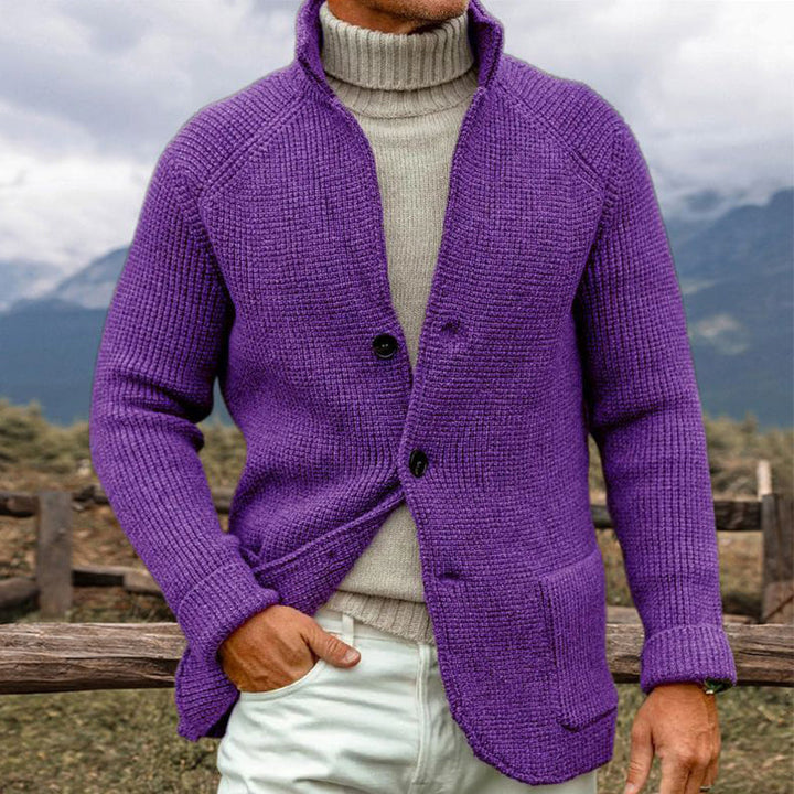 Jett - KNITTED CARDIGAN IN A COARSE KNIT LOOK