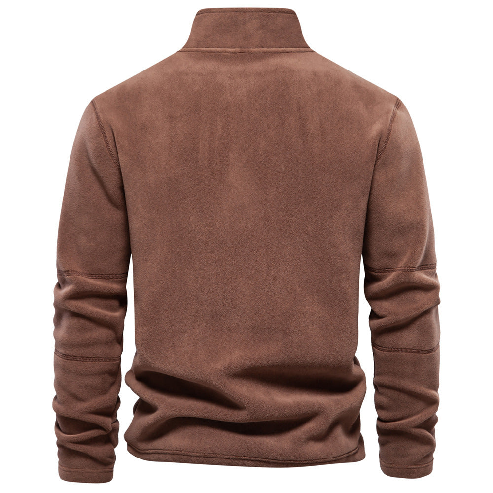Fleece Zip Pullover Sweatshirt