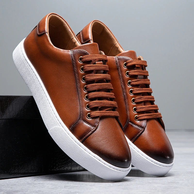 David™ - Men's Leather Sneakers
