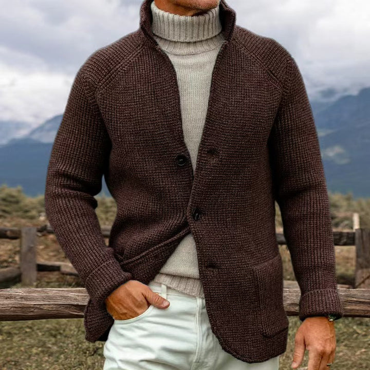 Jett - KNITTED CARDIGAN IN A COARSE KNIT LOOK