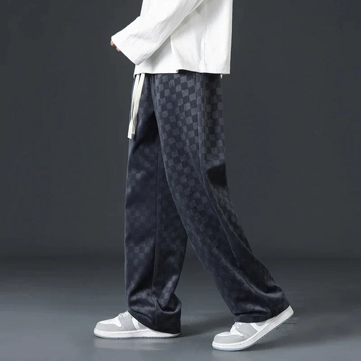 Brent | Checkered Casual Joggers