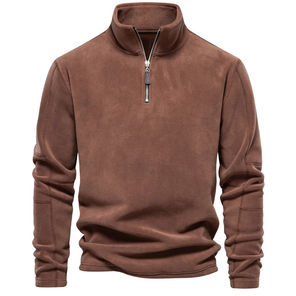 Fleece Zip Pullover Sweatshirt