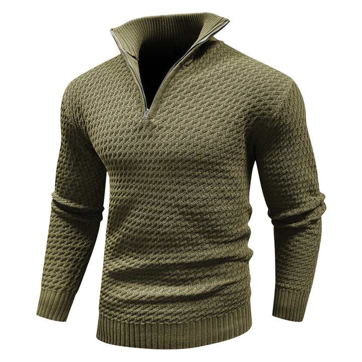 Darren | Premium Knit Quarter-Zip Sweater
