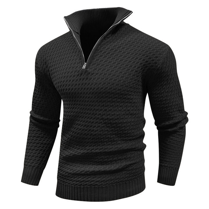 Darren | Premium Knit Quarter-Zip Sweater